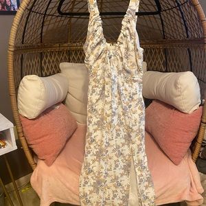 Abercrombie & Fitch Cinched Neck Slip Midi Dress New Without Tags Size Small